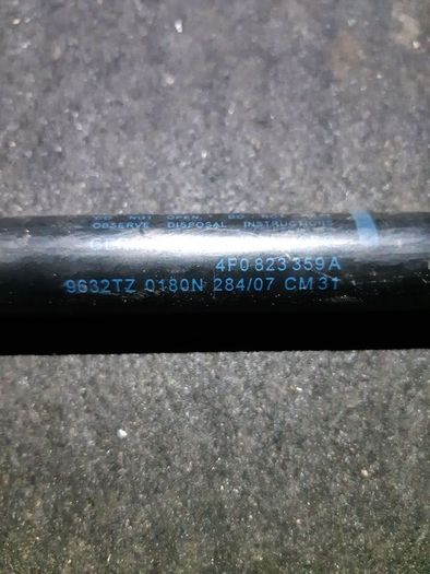 AUDI Genuine A6 C6 2005-2011 Gas Filled Hood Suspension Strut 4F0823359A
