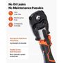 Cordless Pipe Press Tool Kit, 18V Electric Pipe Crimping Tool for PEX & Aluminum-Plastic Tubes - with U16, U20, U25, U32 Press Jaws, 2pcs 2AH Batteries, Fast Charger & Carrying Case Image 5