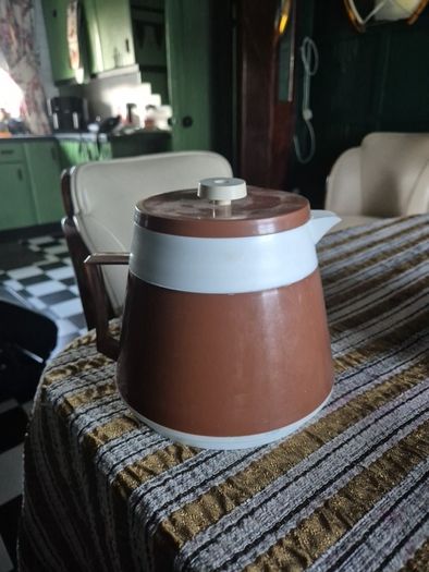 Camping Teapot Vintage Mid Century campervan Welware Thermal Teapot