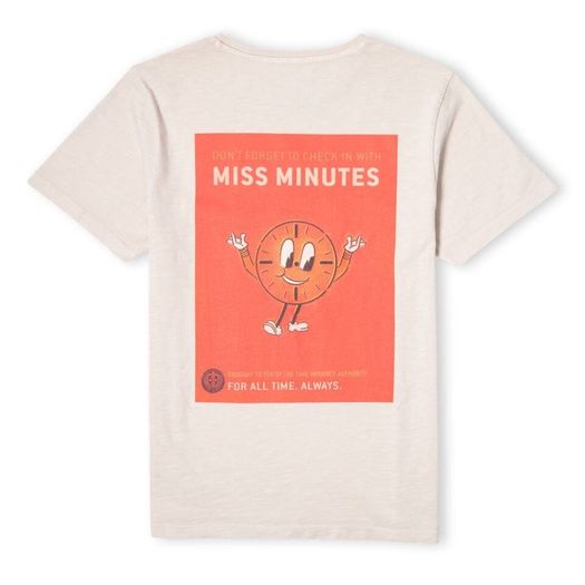 Marvel Miss Minutes Unisex T-Shirt - White Vintage Wash