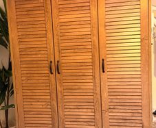 Large Wooden Double Wardrobe