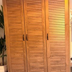 Large Wooden Double Wardrobe
