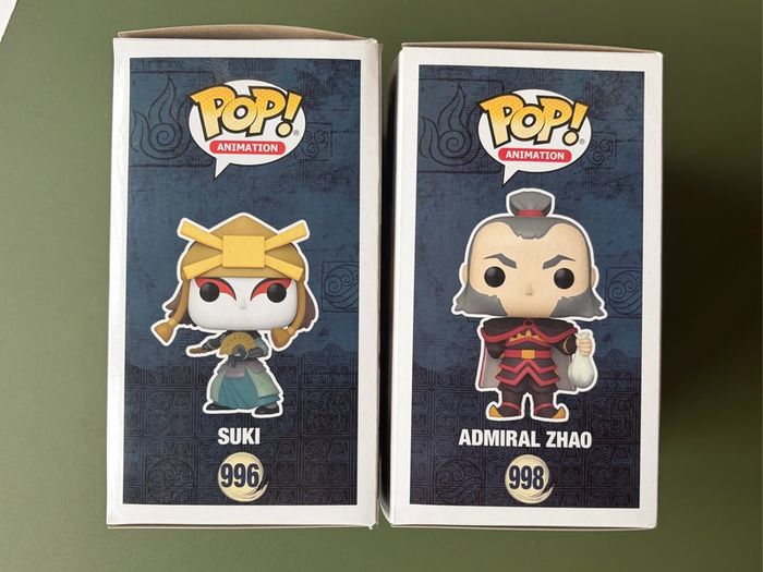 Funko Pops - Avatar the last Airbender Suki & Admiral Zhao