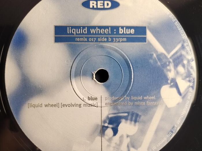 Liquid Wheel - Blue - Red Records - Oldskool Irish Trance BANGER from Liquid WHEEL! Condition: Excellent to Near MINT!