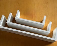 3 Set U-Shape Floating Wall Shelf