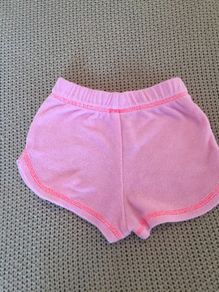 Cute Pink Towelling Shorts 18-24mths