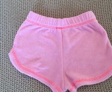 Cute Pink Towelling Shorts 18-24mths