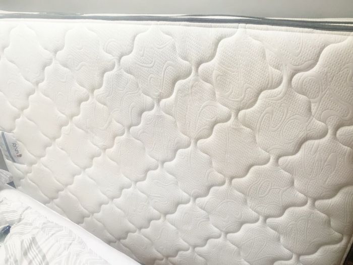 Double bed and headboard