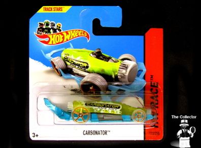 Hot Wheels Carbonator Green on Blue Hot Wheels 2014 Mattel Diecast HW Race 172/250 Brand New Factory Sealed