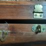 hand carved vintage wooden jewellery box/storage box Image 9