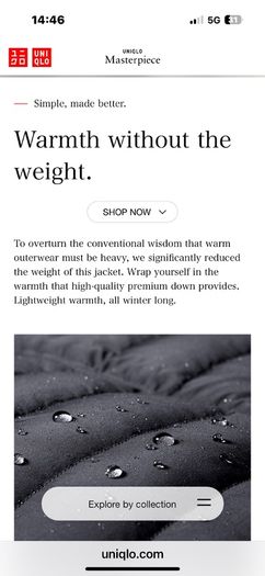 Uniglo Ultralight Packable Puffer