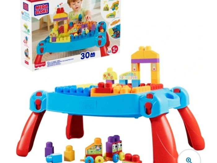 Mega blocks build & learn table