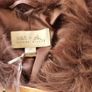 Brand New Fur Faux coat jacket burgundy purple M&S Sienna Miller Size 16 Image 3