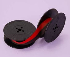Typewriter ribbon black-red 13mm x 10m