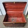 Vintage Metal Chest Trunk Box Image 4