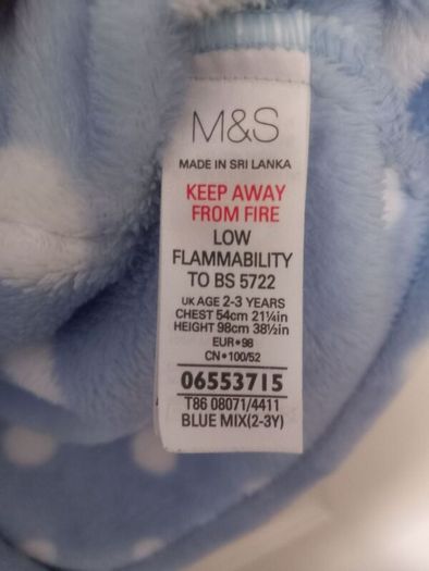 M & S Dressing gown age 2-3
