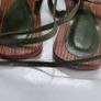 Italian leather khaki green gladiator sandals Sz 40 (Fit 7UK) Image 8