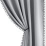 Pencil Pleat Grey Blackout Curtains for Living Room 90-inch Drop Light Blocking Bedroom Curtains Energy Saving Triple Weave Full Blackout Window Treatment Sets for Dining Men's Guest Room, 50" w 2pcs Image 3