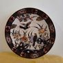 Large Vintage hand painted Satsuma Love Birds Plate Image 5