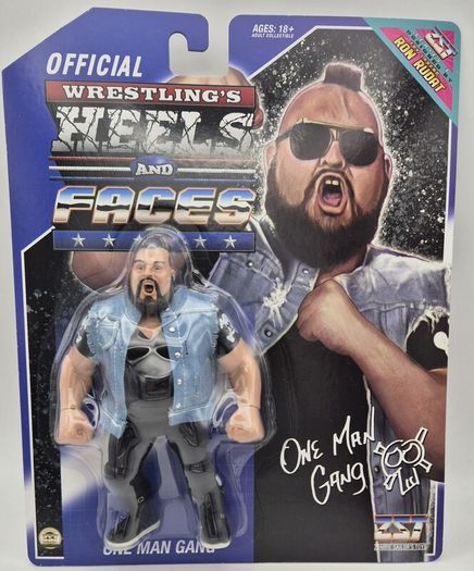 One Man Gang Retro Style Wrestling Figure Heels and Faces