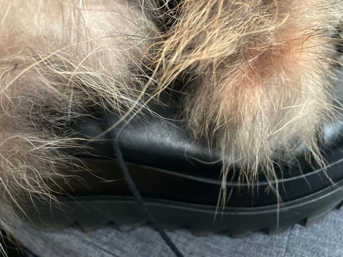 Ladies real leather and fur boots