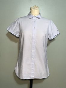 Tommy Hilfiger Ladies UK8 Fitted Short Sleeve Shirt