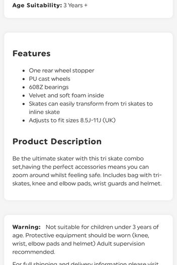 tri skate set pink