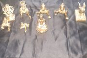 Beautiful Old Solid Brass Statues PRICE 25 Euro EACH, Ganesha, Laddu Gopal or Bal Krishna, Mahavira, Lion of Saint Mark, a symbol of Venice, Italy, Krishna Gopala Idol Statue et