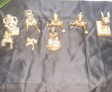 Beautiful Old Solid Brass Statues PRICE 25 Euro EACH, Ganesha, Laddu Gopal or Bal Krishna, Mahavira, Lion of Saint Mark, a symbol of Venice, Italy, Krishna Gopala Idol Statue et