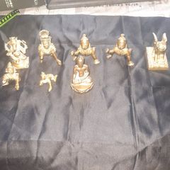 Beautiful Old Solid Brass Statues PRICE 25 Euro EACH, Ganesha, Laddu Gopal or Bal Krishna, Mahavira, Lion of Saint Mark, a symbol of Venice, Italy, Krishna Gopala Idol Statue et