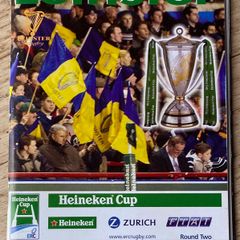 2004 Heineken Cup Leinster v Bath Programme & Ticket