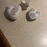 Royal Tara Irish Floral Blossom 2Heart trinket boxes & Egg Cup Image 2