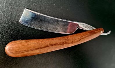 Rare Restored Wm Greaves & Sons Sheffield Antique Old Rosewood Handle Straight Razor Shave Ready