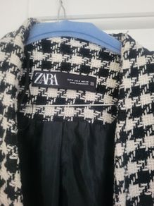Zara Houndstooth Blazer