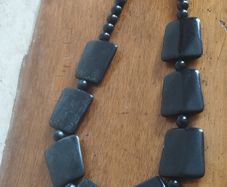 Beautiful black necklace.