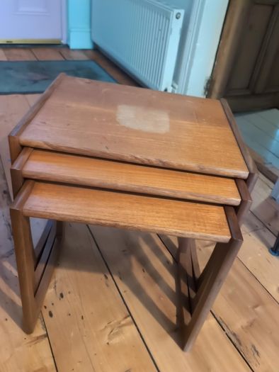 Vintage tables G plan quadrille nest of tables