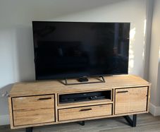 Xooon natural untreated wood TV Unit