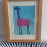 Lovely Set of Three Framed Prints of Brightly Coloured Artworks of Animals in a Naive And Fun Style Perfect for a Baby Nursery or Kids Bedroom Image 7