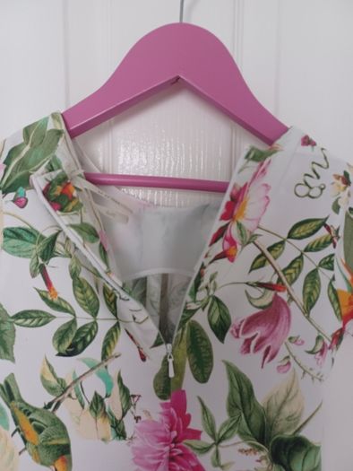 Next Girls Floral Shift Dress 100 % Cotton Age 8
