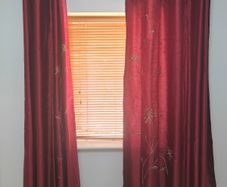 Blackout Curtains w Haning Hardware