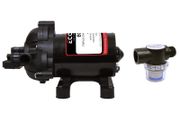 EccoFlo Diaphragm 12V Pump &amp; Strainer For Portable Water Heater