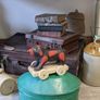 vintage wooden dog on wheels Image 6