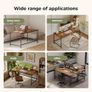 120x50 cm Computer Desk, Gaming Desk for Small Spaces, Modern Simple Style Desk for Home Office, Study Student Writing Desk, Brown Image 7