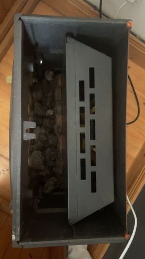 Vintage Cast Iron Style Electric Stove Fireplace Heater