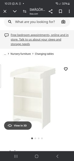 smagora ikea changing table