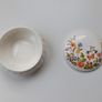 Vintage Aynsley"Cottage Garden" fine bone china round  trinket box made in England  diameter 11cm height 5cm Image 2