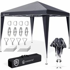 Folding Gazebo 3x3m, Tent, Pop-Up, Quick Setup, UV Protection 50+, Waterproof, Sturdy, Anthracite Grey