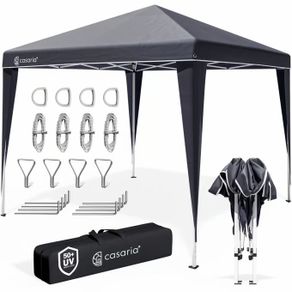 Folding Gazebo 3x3m, Tent, Pop-Up, Quick Setup, UV Protection 50+, Waterproof, Sturdy, Anthracite Grey