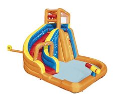 Best way H2ogo inflatable slide and pool