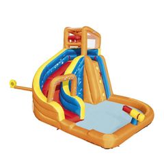 Best way H2ogo inflatable slide and pool
